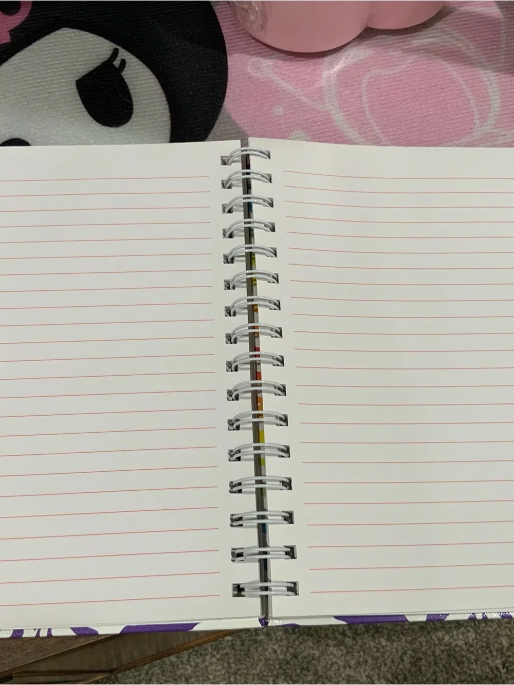 Spiral Rainbow Zebra Pattern Notebook - Multicolor